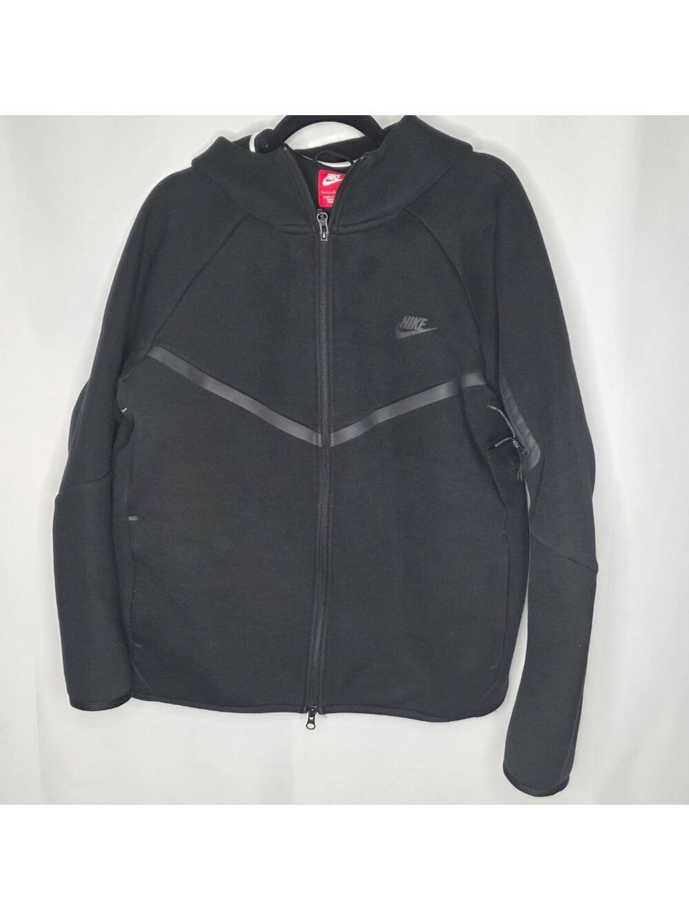 Men's Nike Black Tech Fleece Full-Zip Hoodie L